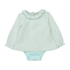 STACCATO Bluse+Body pale mint kariert, 56
