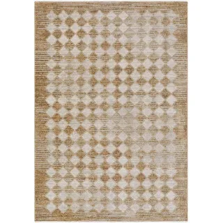Livabliss Kurzflorteppich Myrtle Avenue V 200/275 cm Senf , Braun , Textil , Rauten , Rechteckig , 200x275 cm , Oeko-Tex® Standard 100 , in verschiedenen Größen erhältlich , Teppiche und Böden, Teppiche
