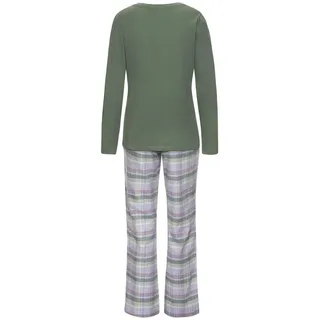 VIVANCE DREAMS Damen Pyjama lila-kariert Gr.32