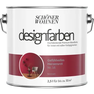 Designfarben 2,5 l gefühlvolles herzensrot