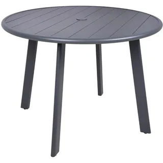 Garden Pleasure Gartentisch Costa Ø 101,5 x 72 cm Anthrazit