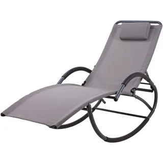 Garden Pleasure Schaukelliege SIROS 177 x 63 x 106 cm Grau