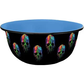 Müslischale Skull Neon Emaille-Optik 600ml