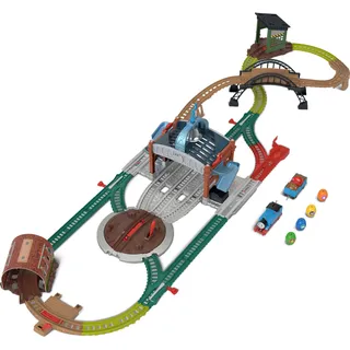 Thomas & Friends Spielzeuglok-Set Fässer-Lieferset mit Schienen 5,5 m (JGY30)