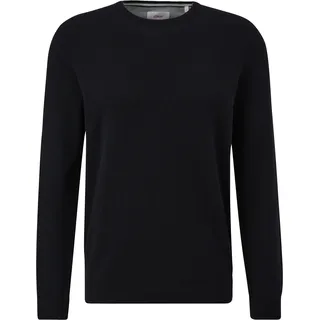 S.Oliver Herren 2143173 Pullover, 9999 schwarz, L