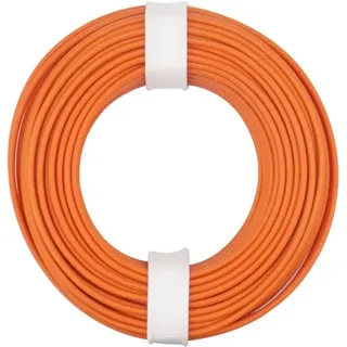 Donau Elektronik Donau, Kabelleitung, KUPFERSCHALT-LITZE 0.25 / 10m orange 10 m)