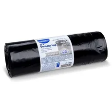 Müllsack (LDPE) mit Zugband schwarz 70 x 100 cm 120L [25 St.]