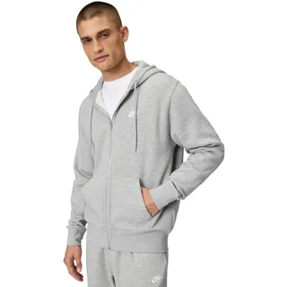 Nike Club Sweatjacke Herren DK Grey Heather/Lt Smoke Grey M
