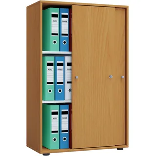 VCM Lona Aktenschrank 70 x 37 x 110 cm braun