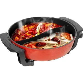 Elektrischer Doppel-Feuertopf, 6L Kapazität, 5 Temperatureinstellungen