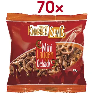 Hellma Knabberspaß Mini Laugengebäck Gebäck 70x 15,0 g
