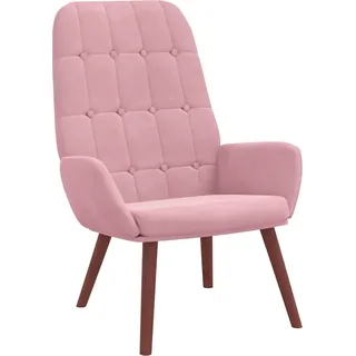 vidaXL Relaxsessel Rosa Samt - Rosa