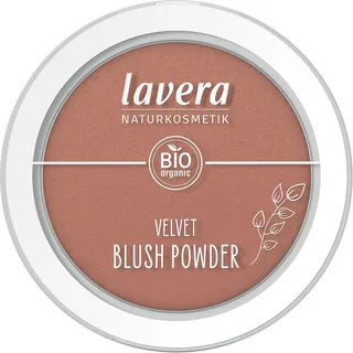 Lavera Velvet Blush Powder -Rosy Peach 01- - frischer Teint - langanhaltend - samtig & leichte Textur - vegan - Naturkosmetik - 5g