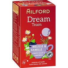Milford Dream Team | Melisse & Kamille | Kräutertee mit Kamille | 20 Teebeutel