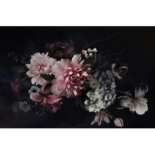 Bönninghoff Leinwandbild "Wandbild BLUMEN 78x118 cm – Leinwandbild Keilrahmen Deko modern" Blumen  Blumenbilder  Orchidee 1 Stk. tlg. auf Keilrahmen gespannt, farbe bild(er): rosa, pink, grün, schwarz