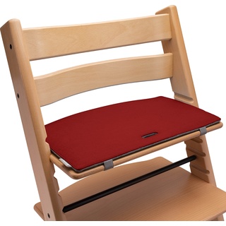 Sitzkissen Hochstuhl kompatibel mit Stokke Tripp Trapp Hochstuhl (rot/grau) Sitzpolster Kissen Sitzauflage Stuhl Polster Auflage Filz - Zubehör für Kinderstuhl Holz Treppenhochstuhl | Mahona