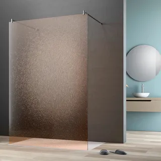 maw by GEO Walk-in-Dusche »flex A-W002CBR« BxH: 140 x 200 cm, Crash-Glas Bronze, braun