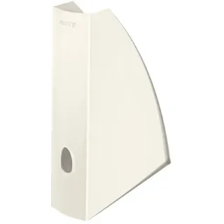Leitz Stehsammler, A4, 6er Pack, Zur Aufbewahrung von Dokumenten und Zeitschriften, Mit Griffloch, Weiß, WOW, 52771001