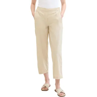 Tom Tailor Regular Fit Hose, in unifarbenen Design, beige, 36/28