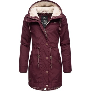 Ragwear Winterjacke »Winterjacke YM-Canny mit Kapuze stylischer Damen Kurzmantel Parka mit Kapuze, rot