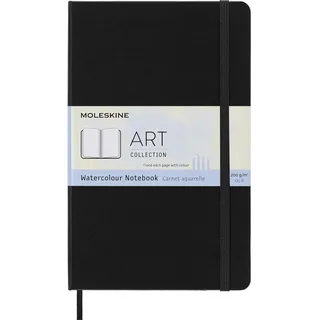 Moleskine Aquarell-Notizbuch 13 x 21 cm 72 Seiten Schwarz