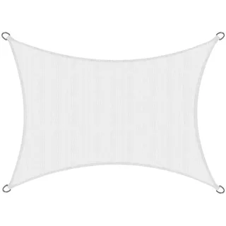 Sol Royal Sonnensegel SolVision HS9 300/400 cm rechteckig Weiß Hdpe , Kunststoff , 400x300 cm , Sonnenschutz, Sonnenschirme