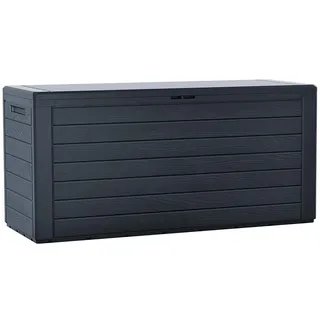VOUNOT Gartenbox Aufbewahrung 280 l 120 x 60 x 60 cm Anthrazit