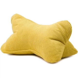 Gözze Capri Cord Nackenkissen 40 x 25 cm Senf
