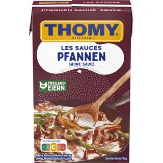 THOMY Les Sauces Pfannen Sahne-Sauce, Vegetarische, 250 ml (für 2,5 Portionen), 1er Pack (1 x 250ml)