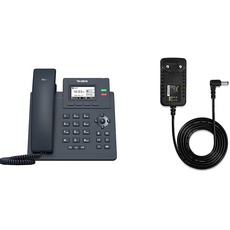 Yealink T31G IP Telefon PoE Gigabit & LEICKE Netzteil 10W 5V 2A | Yealink Netzteil | Universal Ladegerät für Yealink T-Serie IP Phone, TP-Link, Netgear, D-Link | Fanvil SIP-Phone, Ladestationen, Boxen