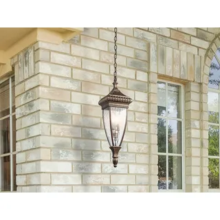 Elstead Venetian Rain Außen-Hängeleuchte E14 2-fach Gebürstete Bronze - Bronze