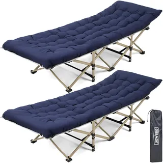 Overmont Feldbett Klappbar Blau