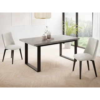 WFL GROUP Valentino 160 x 90 x 75 cm grau