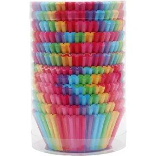 200 Stück Regenbogen Muffin Backformen Cupcake Wrapper Papier Fällen Liners