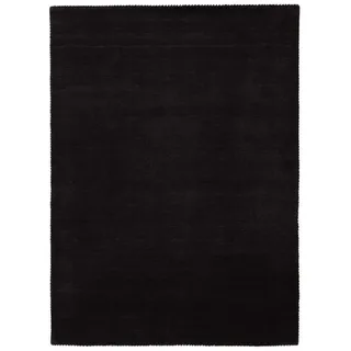 carpetfine Wollteppich Gabbeh Lola Uni, rechteckig, Höhe: 14 mm, mit natürlichem Pflanzenmaterial von Hand gewebt, auch in Rund grau 200 cm x 250 cm x 14 mm