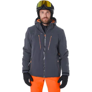 KILLTEC Herren Skijacke/Funktionsjacke mit abzipbarer Kapuze, Schneefang und Unterarmventilation KSW 50 MN SKI JCKT, nachtblau, M, 43441-000