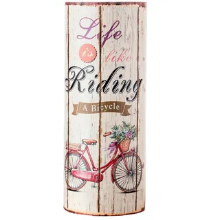 Mobili Rebecca Schirmständer Beige 20/20/49 cm , Holzwerkstoff , Zylindrisch , 20x49x20 cm , Garderobe, Schirmständer