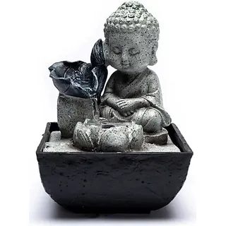 Kleiner Buddha Springbrunnen -- 14x14x21.5cm