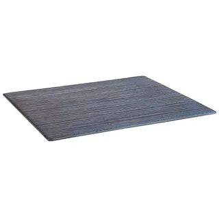 APS 85021 GN 1/2 Tablett LOOPS, 32,5 x 26,5 cm, Höhe 1,5 cm, Melamin, dunkelblau/dunkelgrau, Antirutsch-Füße