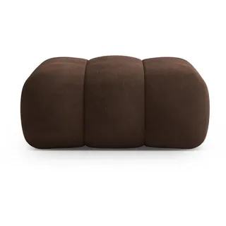 Cosmopolitan Design Pouf Koge aus Samt Schokolade , Dunkelbraun , Textil , 95x40x95 cm , Wohnzimmer, Sessel, Hocker & Hockerbänke, Poufs