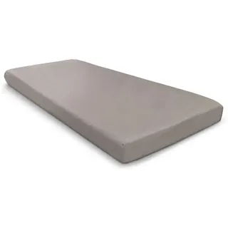 eloneo Spannbettlaken Matratzenschutz wasserdicht 140 x 200 cm grau