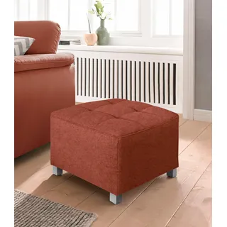 sit&more Hocker Pablo Kunstleder 58 x 43 x 58 cm Orange