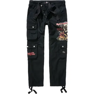 Brandit Iron Maiden Pure Vintage NOTB, Cargohose - Schwarz - 3XL