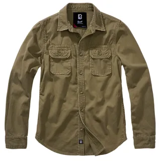 Brandit Textil Brandit Vintage Langarmhemd - Olive - 2XL