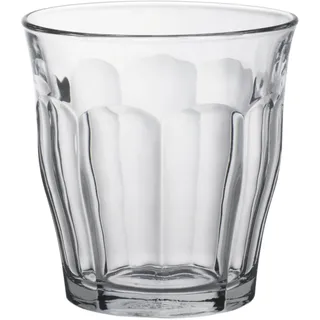 Picardie-Tumbler von Duralex, Tumbler-Gläser aus starkem Glas, Inhalt 310 ml, 94 mm hoch, 6 Stück