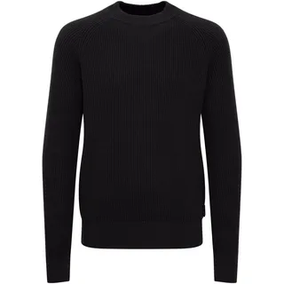 Strickfleece-Pullover CASUAL FRIDAY "Strickpullover CFKristian", Herren, Gr. XL, blau (schwarz navy), Obermaterial: 100% Baumwolle CO., Pullover Strickfleece-Pullover