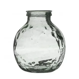 NATURAL LIVING VASE Louise 9L AUS RECYCELTEM Glas Durchmesser 25CM X H30CM