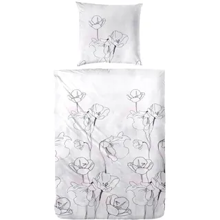 Primera Dafne weiß/rosa 135 x 200 cm + 80 x 80 cm