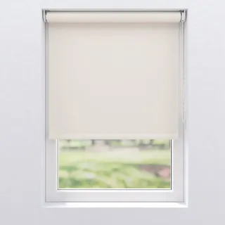 Verdunkelungsrollo , Weiß , Textil , 60x190 cm , Länge universell einstellbar, beliebig kürzbar , Heimtextilien, Vorhänge, Rollos, Rollos