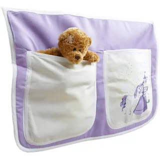 Mid.you Betttasche , Flieder , Textil , Pferd , 2 Fächer , 56x32x2 cm , Babymöbel & Kindermöbel, Kinderzimmer & Jugendzimmer, Kinderbettzubehör